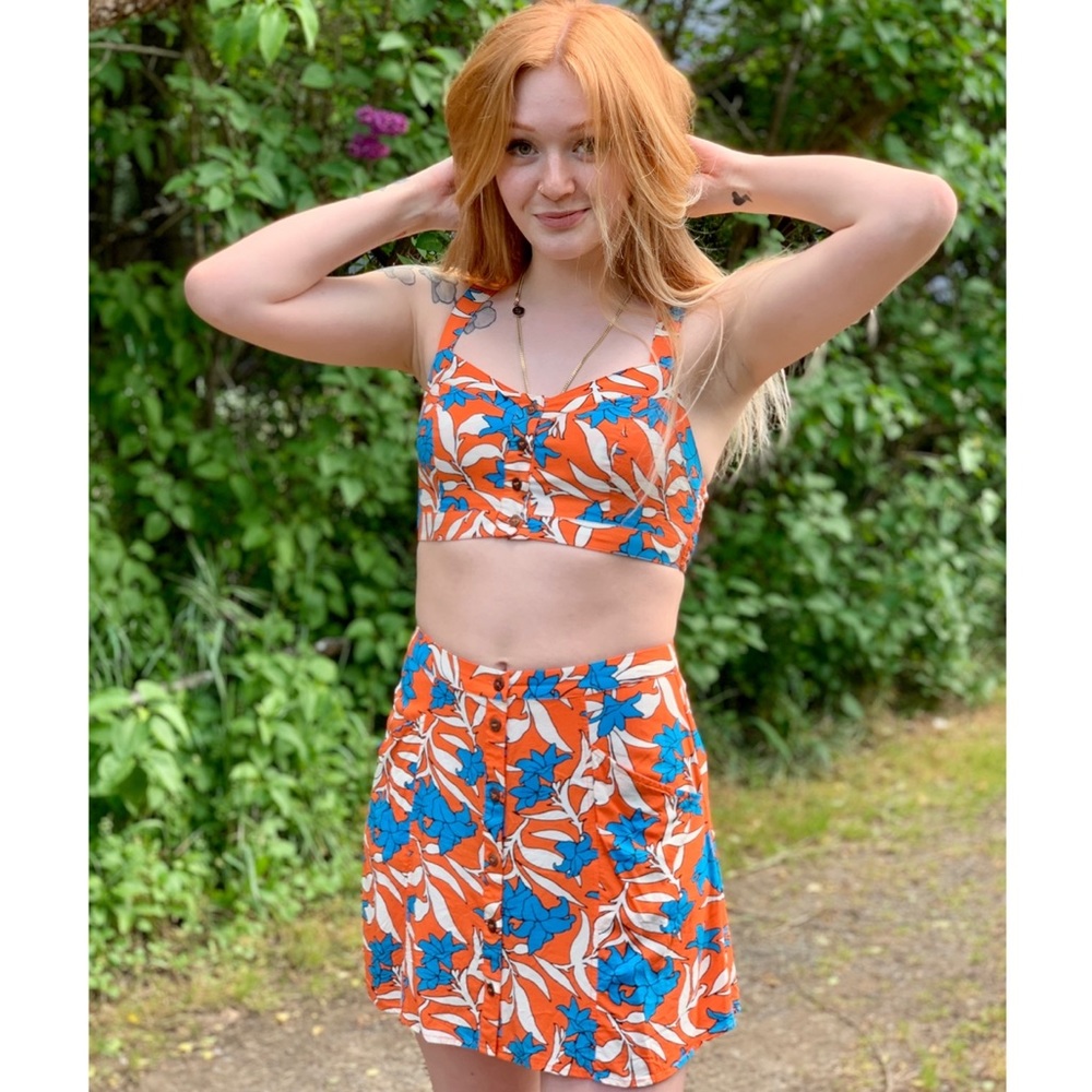 Blue & Orange Pattern Set